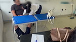 ! at school with two very students!