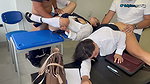 ! at school with two very students!