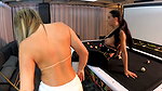 A Threesome with Two Incredible Latinas on a Pool Table