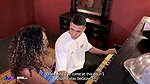 BBW Piano Teacher Takes Off Her Student’s Condom – Max Betancur & Carla Morelli