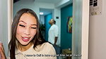 Beautiful brunette rides the huge BBC of her driver, Big ass latina swallows and bounces on huge dick
