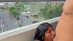 Beautiful Indian stepsister gives delicious blowjob with lots of spit