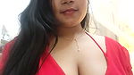 Busty Girl Amesha Show Her Curves And Big Boobs