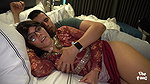 Big ass Indian girl is seduced by a sexy guest at the hotel