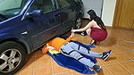 Big ass wife cuckolding with private mechanic