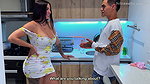 Big dick guy fucks his busty latina milf in front of her cuckold husband