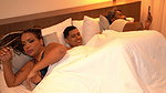 Big-bottomed stepmother shares her bed with her muscular stepson behind her husband’s back