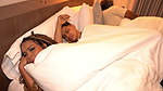 Big-bottomed stepmother shares her bed with her muscular stepson behind her husband’s back
