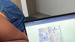 breaks into her room and does not let him study