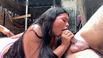 BRUNETTE SUCKS IT TASTY