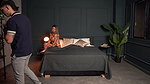 Busty MILF has no choice but to share her hotel bed with her hot stepson!
