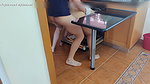 Busty step mother is fucked while cleaning the dishes machine