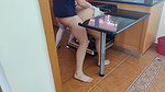 Busty step mother is fucked while cleaning the dishes machine