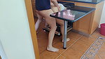 Busty step mother is fucked while cleaning the dishes machine