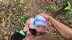 Celeste Alba returns to Cali’s Pance River to fuck outdoors with a muscular man who fucks her hard in the rain