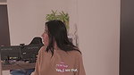 Cheating girl fucks her neighbor when her husband leaves her alone