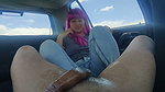 cheating on my boyfriend with my step-cousin in a car, footjob is not betrayal