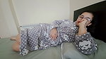 Cheating wife wearing sexy maid outfit fucks friend