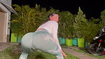 Coach advises me to put a banana and his penis up my ass