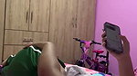 College girl gets horny when she gets home and has to fuck her pussy