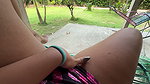 Colombian peasant woman masturbates outside her house for the neighbors to watch her