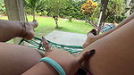 Colombian peasant woman masturbates outside her house for the neighbors to watch her