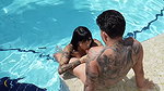 Colombian Woman Convinces Her Butler to Fuck Her in the Pool – Luna Vitaler & Danner Mendez