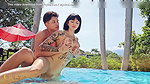 Colombian Woman Convinces Her Butler to Fuck Her in the Pool – Luna Vitaler & Danner Mendez