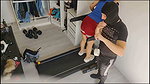 Cuckolding with a thief on a treadmill, he handcuffed me and made me his slave