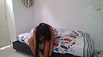 cute latina teen with big ass and cute tits in sexy lingerie and high heels finger fucking her pussy so good