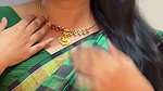Chubby Malayali lady hot navel in green saree 2 2