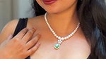 Chubby Malayali lady hot navel in green saree 2 2