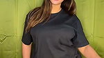 Explosive Cleavage Tease With Swinging Boobs & Curvy Waist Seduction