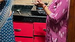 Hot Marathi lady open navel in blue saree
