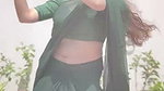 hot marathi lady sexy navel in green saree 1