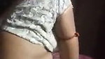 Desi Beautuful Rand Bhabhi BOobs pressed with Client