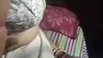 Desi Beautuful Rand Bhabhi BOobs pressed with Client