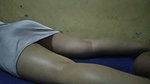 Massage Young Woman with Beautiful Body While Her Husband Is Away