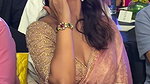 Actress Shriya Saran saree slip awesome cleavage 2