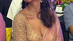 Actress Shriya Saran saree slip awesome cleavage 2