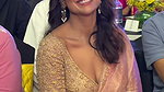 Actress Shriya Saran saree slip awesome cleavage 2