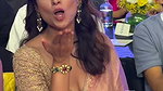 Actress Shriya Saran saree slip awesome cleavage 2