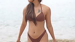 Ankita Singh Hot Figure Bold With Brown Bikini 2 1