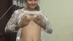 Desi girl wearing transparent clothe and showing boobs pussy and ass 2