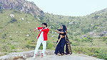 Kusuma hot saree song – Hand slide into saree over midriff, Dusky body 2