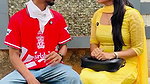 Serial Actress Shatiga boobs slip at public bra visible 2