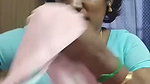 Trichy Sathana seducing sexy saree strip and blouse boobs show 2