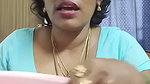 Trichy Sathana seducing sexy saree strip and blouse boobs show 2