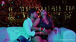 Unknown actress navel kiss expressions black saree 2