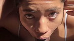 Dreamy brunette gives a sloppy blowjob to the BBC -amateur couple- nysdel